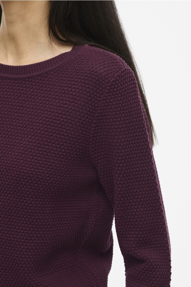 VIDALO O-NECK L/S KNIT TOP- NOOS 14082767 Fig